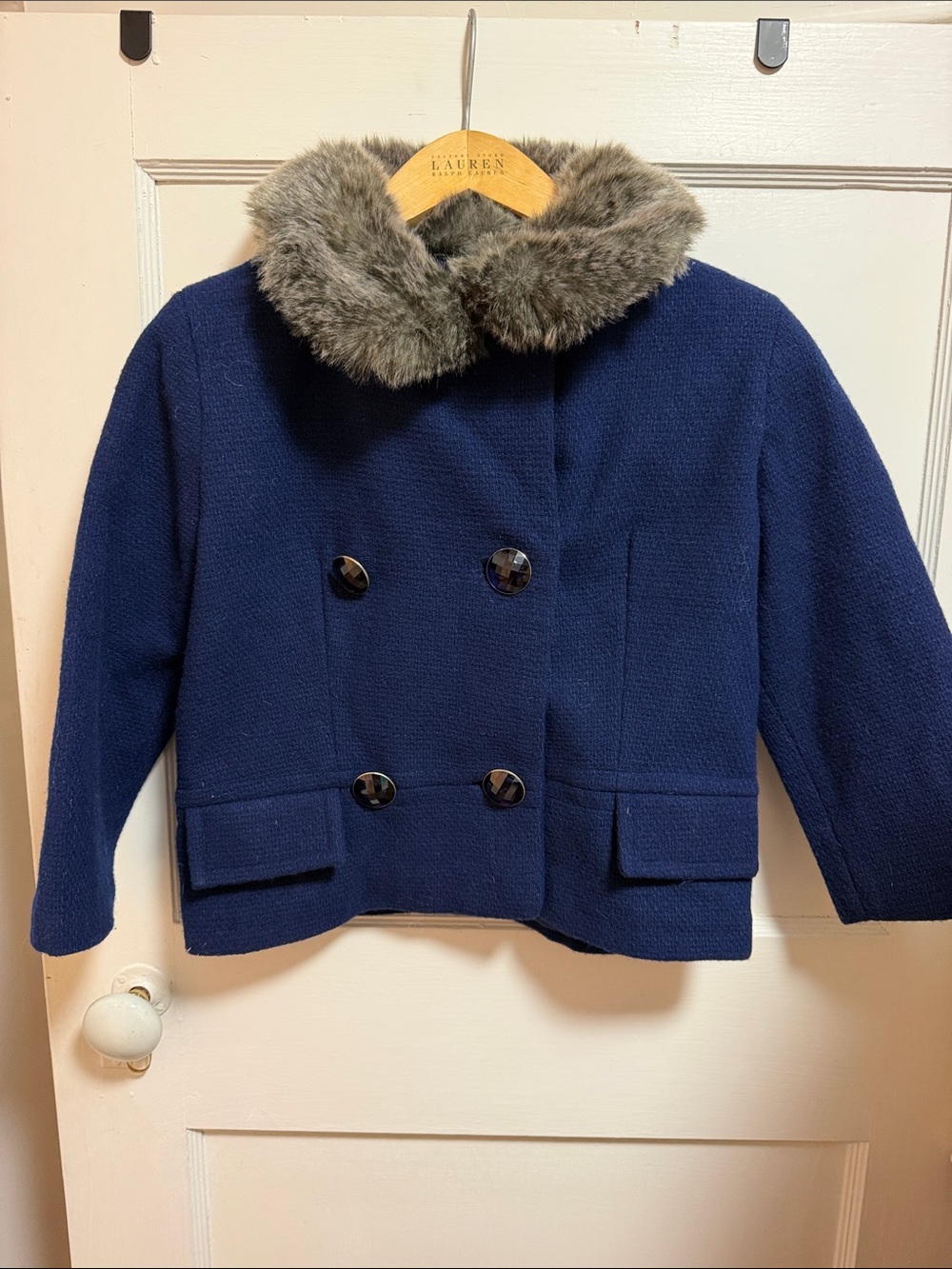 France’s Valentine lady jacket with fur nwt xs